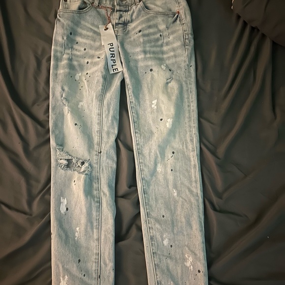 Purple jeans